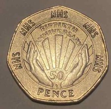 50P Coin The NHS 50th