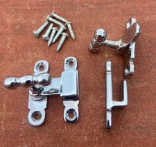 CHROME SHOWCASE CATCH Tee Turn Lock Display Cabinet Etc Qty 2 sets Size 40mm