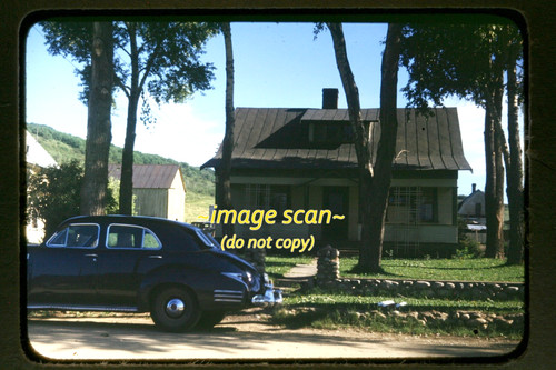 1940s kodachrome slide car - 1940s, of