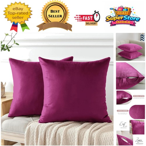 Modern solid velvet - solid, cushion