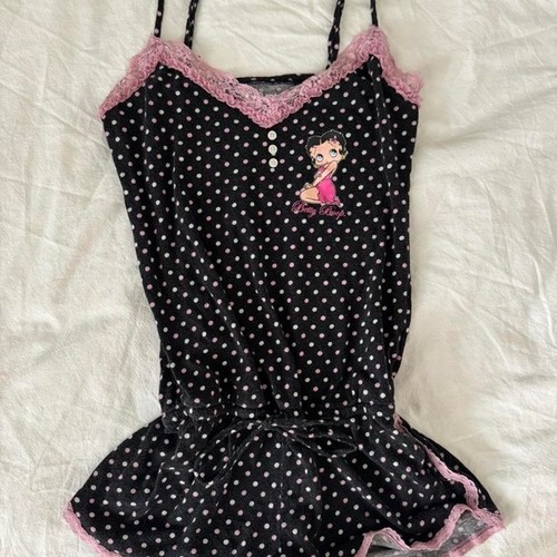 Betty boop black polka - polka, dot
