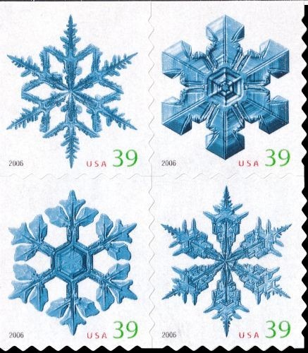 2006 39c snowflakes - snowflakes,, automated