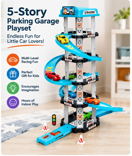 Story racing track set - 3d,