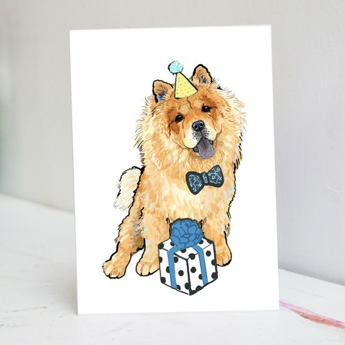 Chow birthday card - birthday,