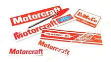 #225 SET of 6x oldschool MOTORCRAFT stickers - for classic Ford V8 FoMoCo fans