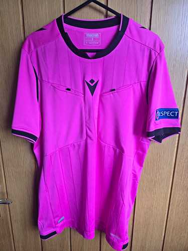 Macron uefa referee - referee, neon