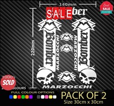 MARZOCCHI BOMBER FRONT FORK Vinyl Decal Stickers Sheet Bike Cycling Biycle MTB