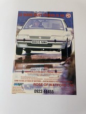 Original 1985 MG Montego Turbo Opaline Green Magazine Advert Poster Garage Retro