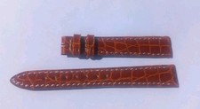 Jaeger leCoultre genuine Womans Reverso Crocodile Golden Brown Watch Strap 14/12