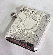 Antique sterling silver vesta