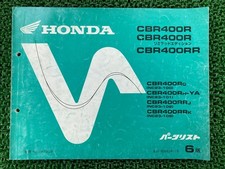 CBR400R RR Parts List 6th
