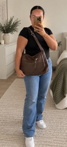 Retro brown leather - retro, longchamp