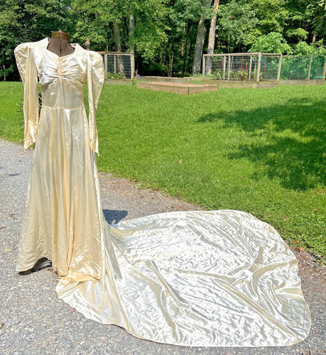 1940 vintage liquid - 1940's, satin