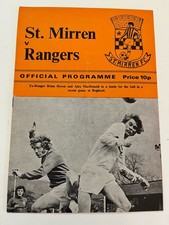 ST MIRREN V RANGERS FRIENDLY 1975-76