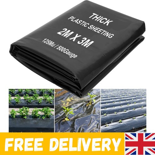 2x3m black plastic sheeting - 2x3m,