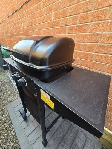 Burner gas bbq with - with, side