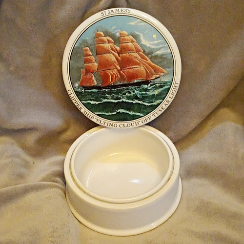 James ceramic trinket box - ceramic,