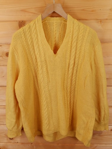 Vintage hand knitted aran - vintage,