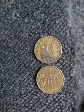 TWO RARE Three Pence 1937 1966 Coins