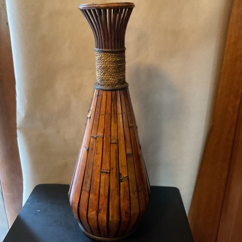 Vtg tall tropical tiki bamboo - vtg,