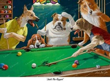Dogs Playing Pool – “Jack