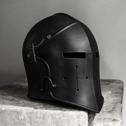 Medieval black crusader - black,