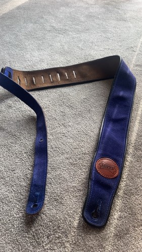 Levy blue leather guitar - leather,
