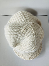 NWOT supersoft wool angora blend cream bakers boy cute cap hat peaky blinders