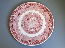 Vintage Masons Vista Pink Red