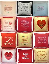 Valentines day personalised Engagement Anniversary sweet heart love Gift cushion
