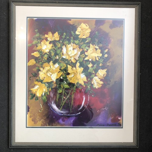Vibrant yellow roses still - vibrant,