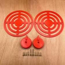 Mud Kitchen Cooker Rings and Knobs in Red - Mud kitchen accessories