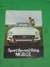 MGB GT "Sport the Real Thing" 1970/1 8 page brochure