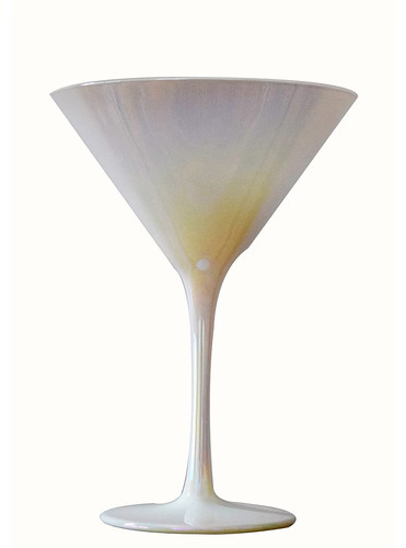 White pearlescent martini - pearlescent,