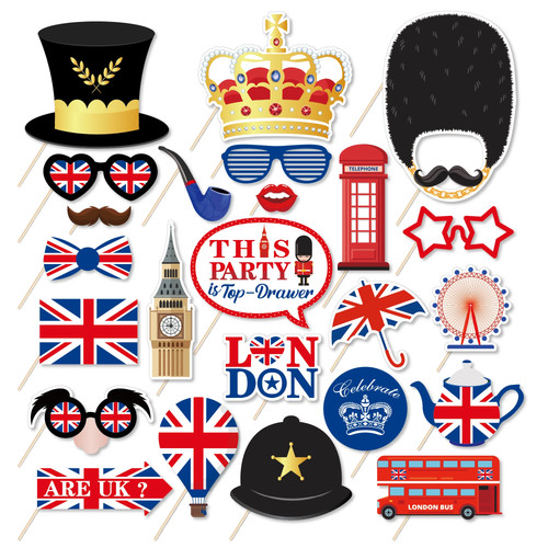 25pcs british flag party - 25pcs,