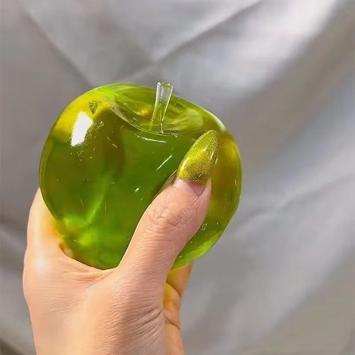 Green apple squishy stress - squishy,
