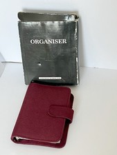 Fineline Mini Personal Organiser 1998 Women’s Diary Planner Red 90s New Fabric