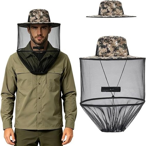 Foldable mosquito head net - foldable,