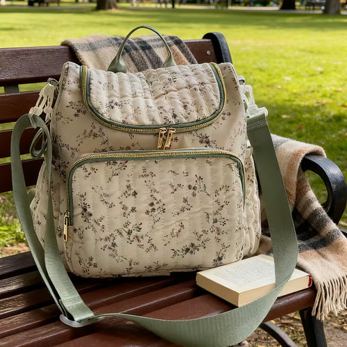 Floral baby backpack bag - floral,