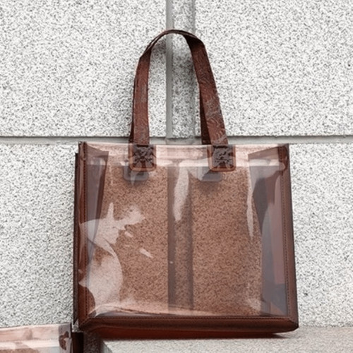 Transparent clear tote bag - tote, pvc