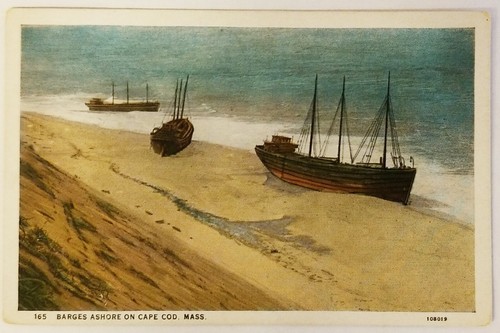 Barges ashore cape cod - on,