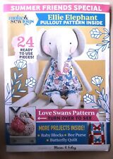 Sewing Pattern,Make & Sew,Ellie Elephant,24 Template Pieces, STILL SEALED 