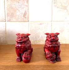 2 Vintage Chinese Foo Dog