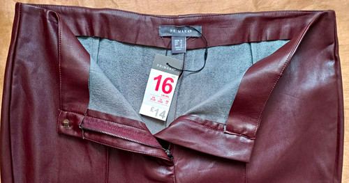 Primark burgundy faux - primark,