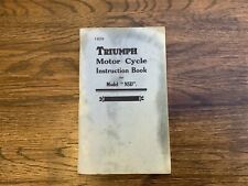 Triumph NSD 5.49 Instruction Book 1929 by Vintage & Veteran Motorbooks Australia