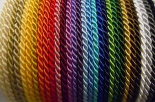 2mm Silky Twisted Cord Soutache Braid Braided Rope Trim  1-10 meters 34 Colours
