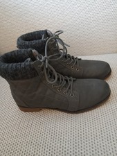 Brand new NEXT Grey Quilted Lace Up Ankle Boots Forever Comfort. Sz 6. Rrp £36