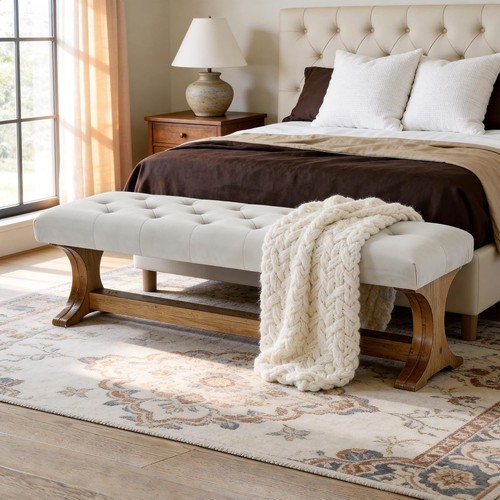 Inch modern upholstered - 55-inch,
