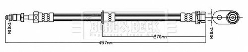 Borg beck bbh8705 brake - bbh8705,