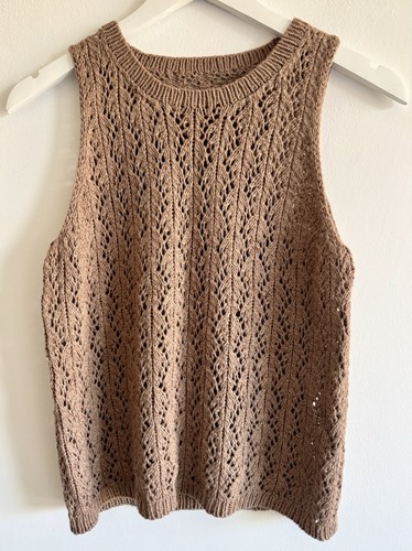 Hand knitted lace - knitted, vest